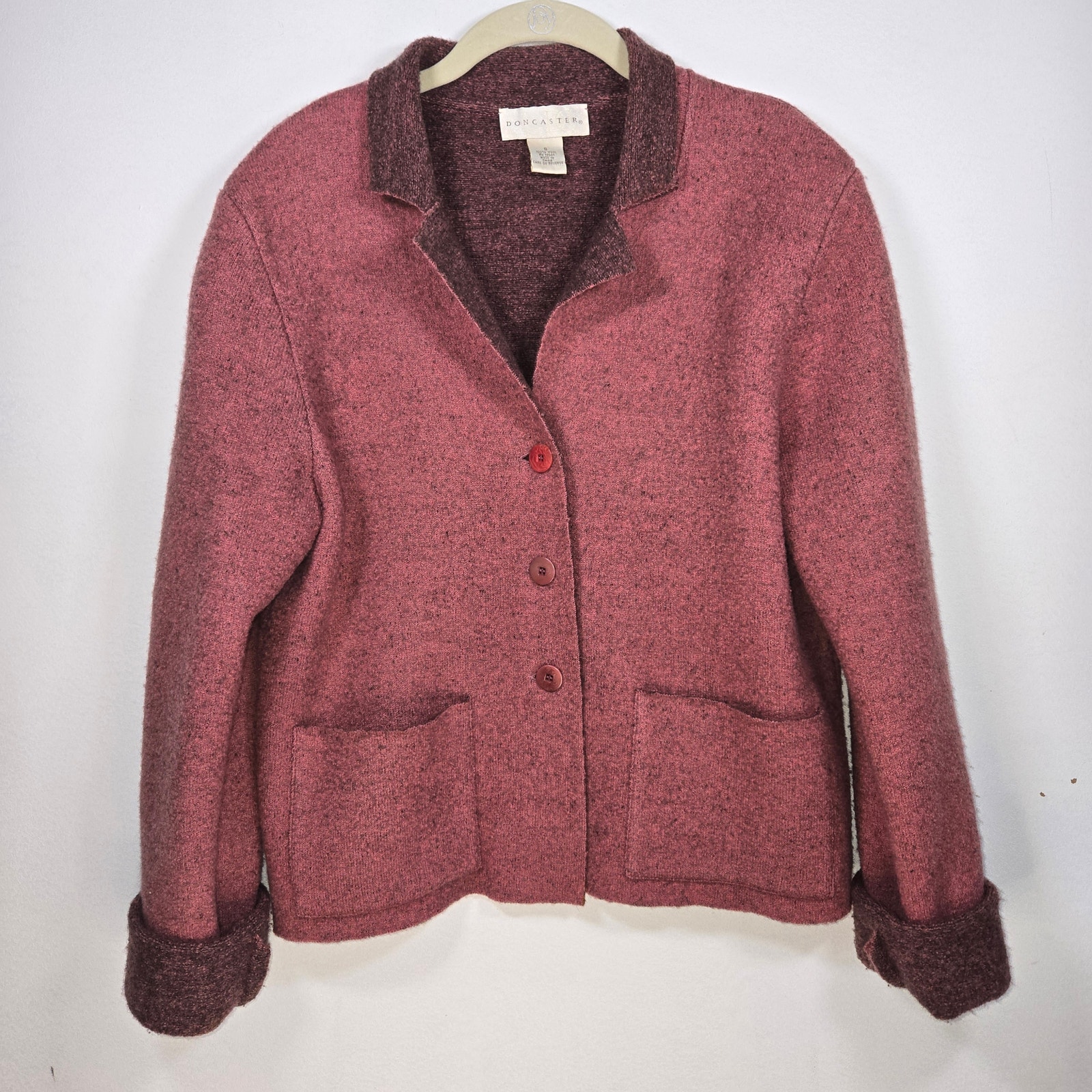 Doncaster Women's Pink Wool Jacket. Size Small